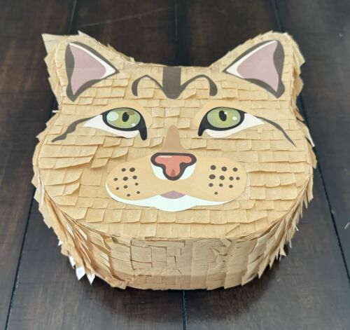 Tabby Kitty Cat, Light Brown | Mini 8” Piñata | Birthday Party Pinata Pet