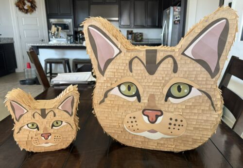 Tabby Kitty Cat  | Small And Regular Size Piñatas | Birthday Party Pinatas