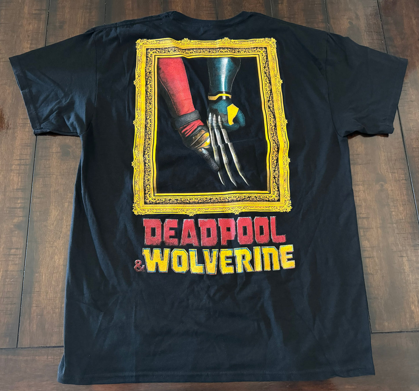 Deadpool & Wolverine Graphic Black T-Shirt | Men's Size, Best Friends