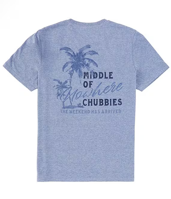 Chubbies Do Not Disturb Short Sleeve T-Shirt | Heathered Blue