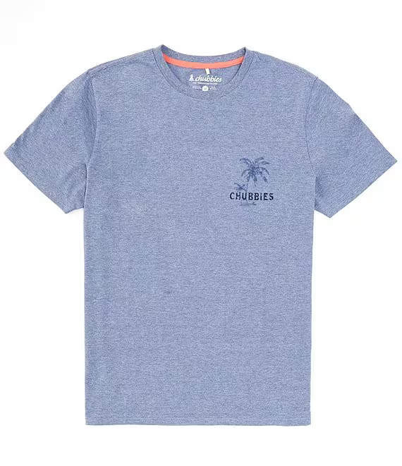 Chubbies Do Not Disturb Short Sleeve T-Shirt | Heathered Blue