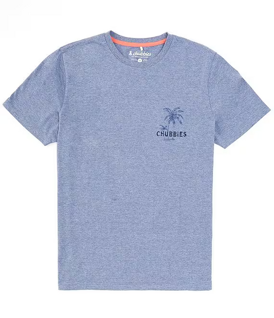 Chubbies Do Not Disturb Short Sleeve T-Shirt | Heathered Blue