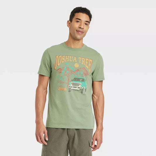 Men's Short-sleeve Crewneck Graphic T-Shirt | Jeep Joshua Tree | Goodfellow & Co