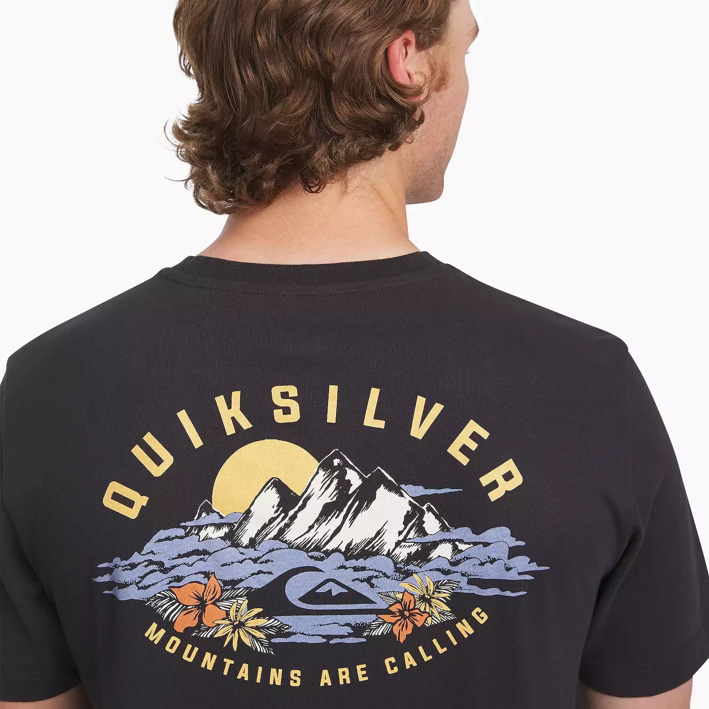 Quiksilver Black Wave Graphic T-Shirt | Men’s Shortsleeve Shirt