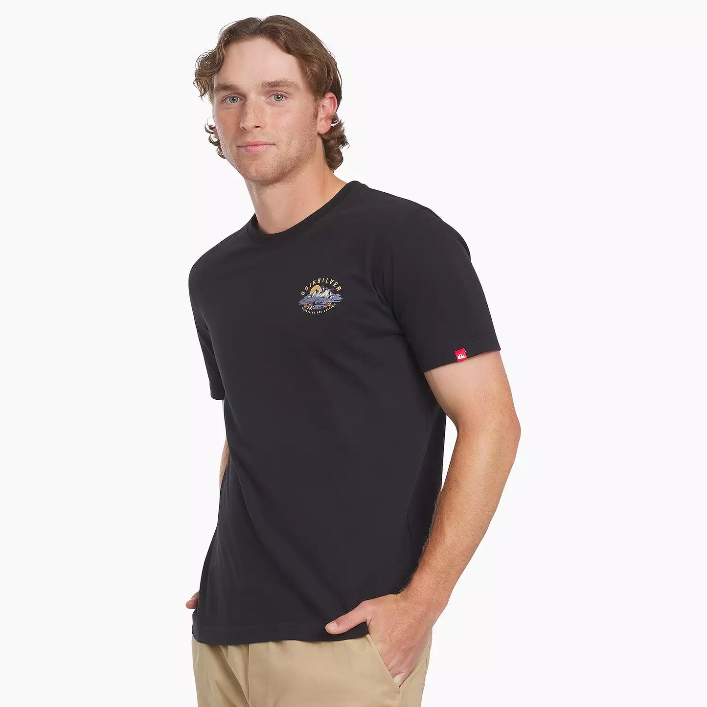 Quiksilver Black Wave Graphic T-Shirt | Men’s Shortsleeve Shirt