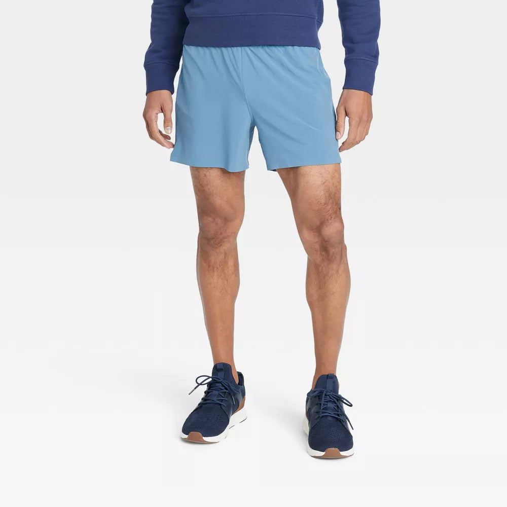 All In Motion Men's Workout 5 Inch Running Shorts | Airway Blue