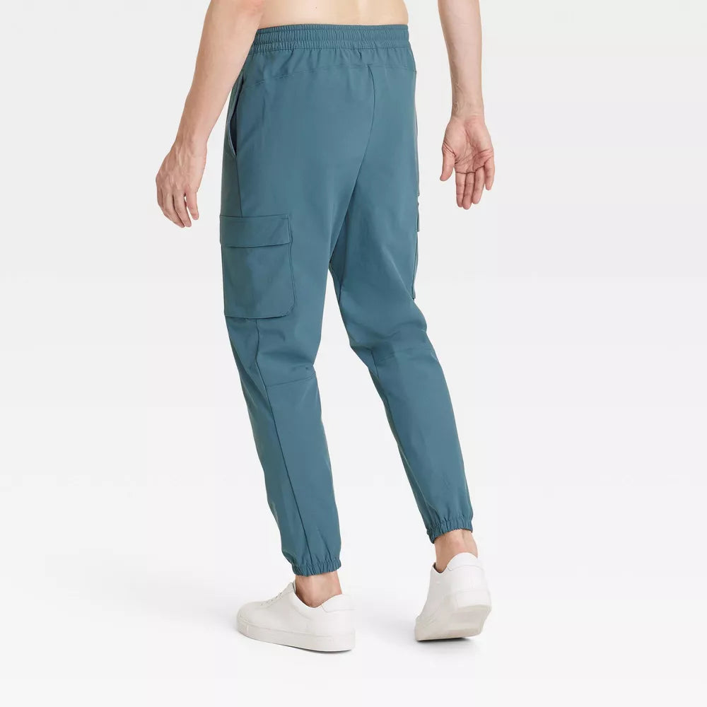 All in Motion Men's Utility Cargo Jogger Pants - Color (Afternoon Blue)