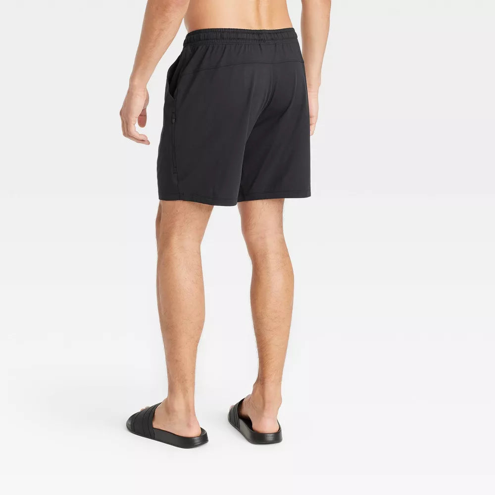 All In Motion Soft Stretch Shorts 7" | Men’s Size, Black, Official