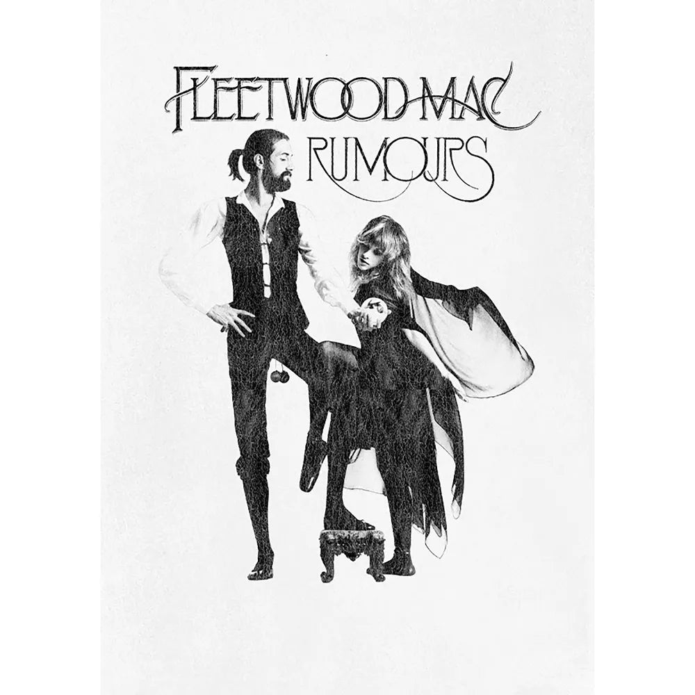 Fleetwood Mac Short Sleeve Graphic T-Shirt White | Official Band Tee