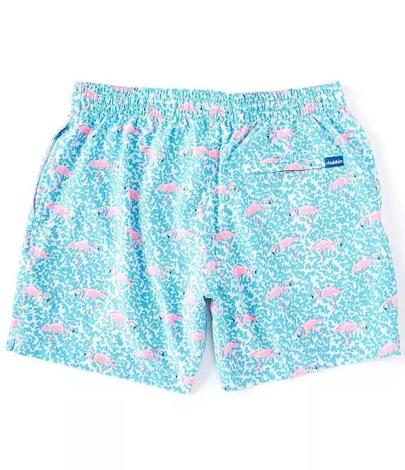 Chubbies Classic Swimming Shorts | Flamingo Blue 5.5 inseam Swim Trunks