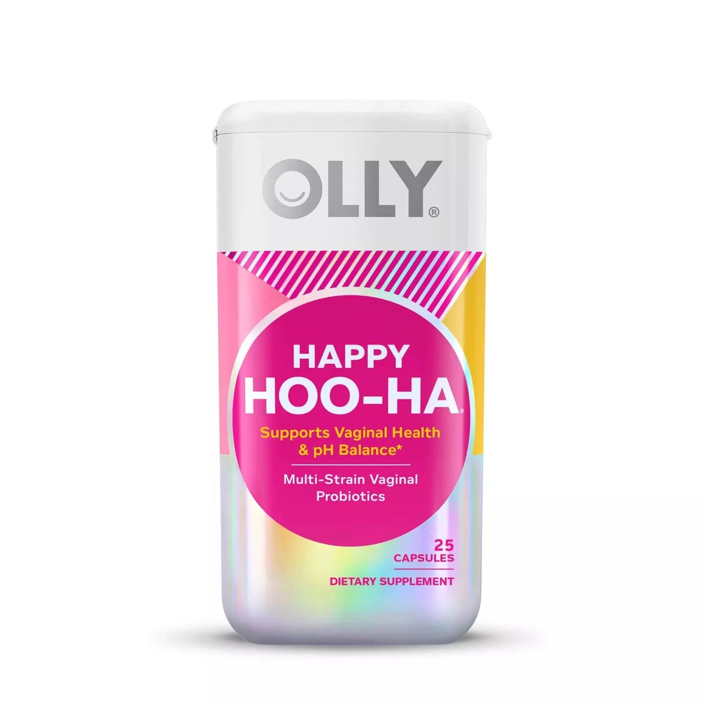 OLLY Happy HOO-HA Supports Vaginal Health & pH Balance Supplement 25 count